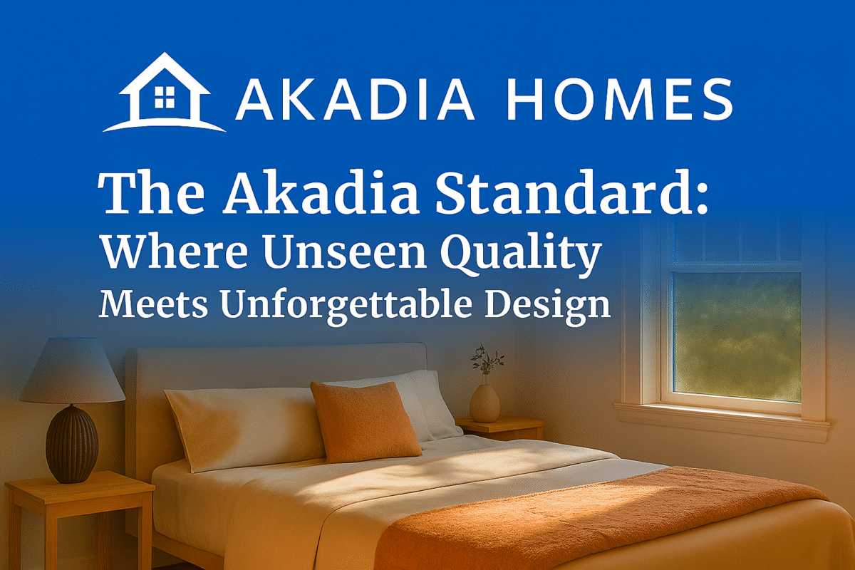 The Akadia Standard: Where Unseen Quality Meets Unforgettable Design